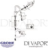Grohe Eurostyle Cosmopolitan Single-Lever Sink Mixer Spares